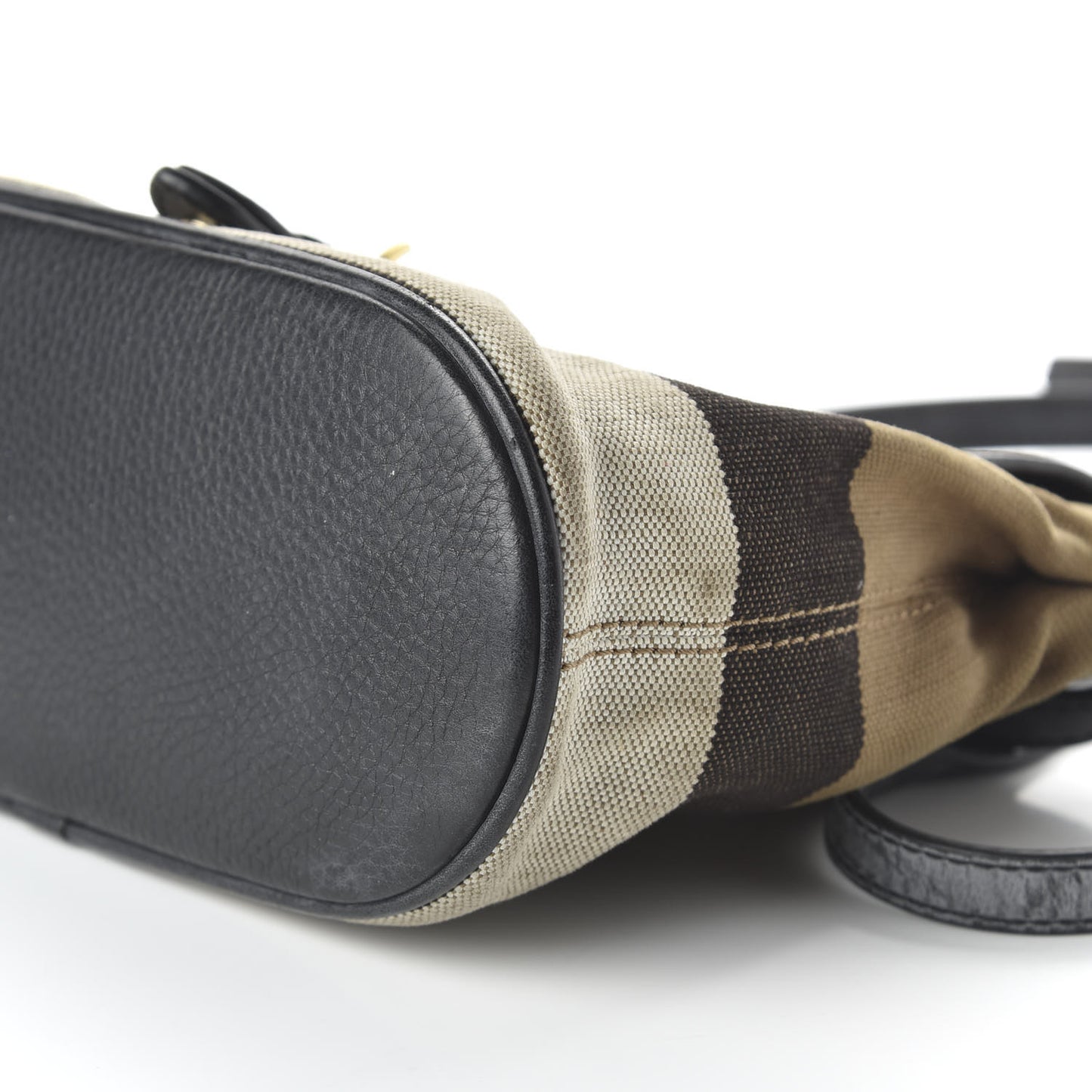 Mega Check Grainy Calfskin Small Gowan Messenger Bag Black