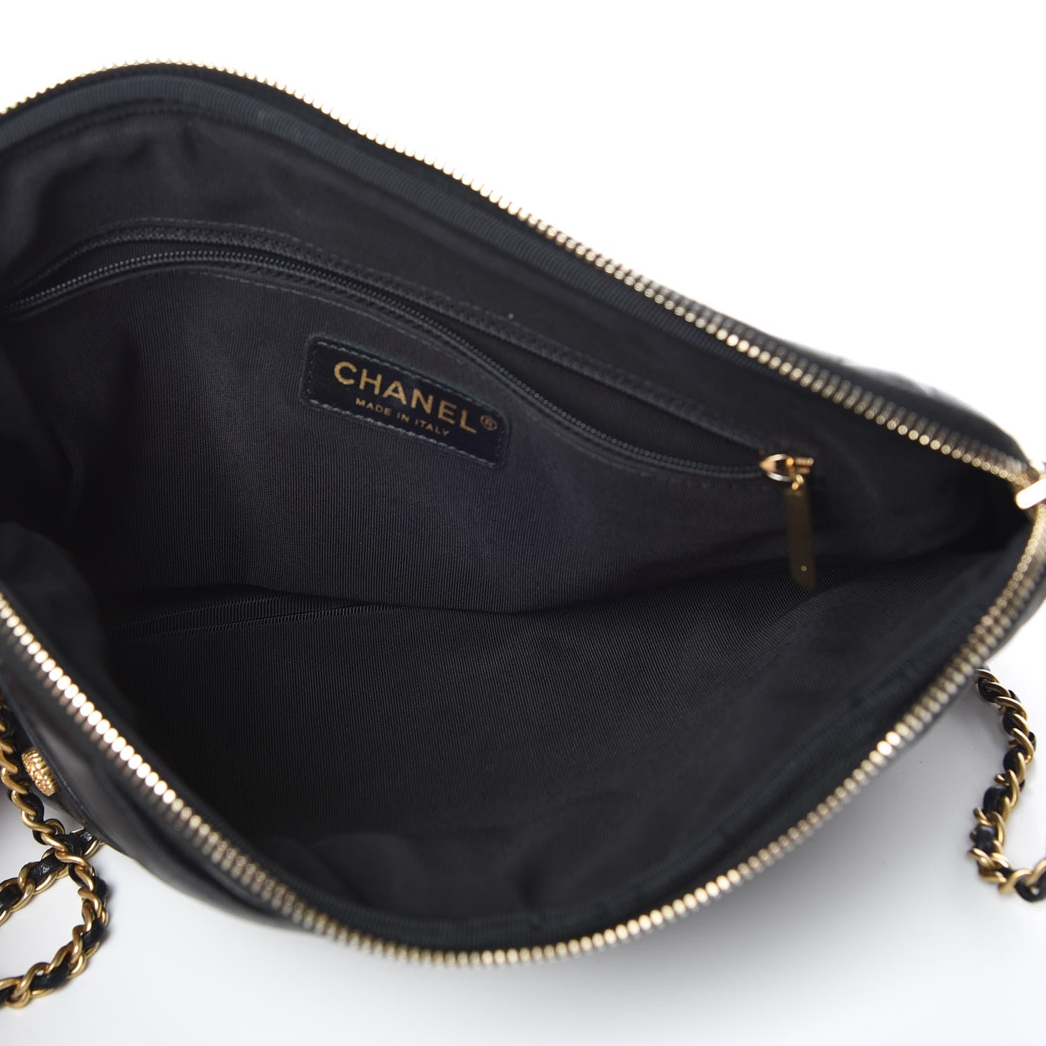 Chanel Calfskin Quilted Small Girl Shoulder Bag Black 5 of 10