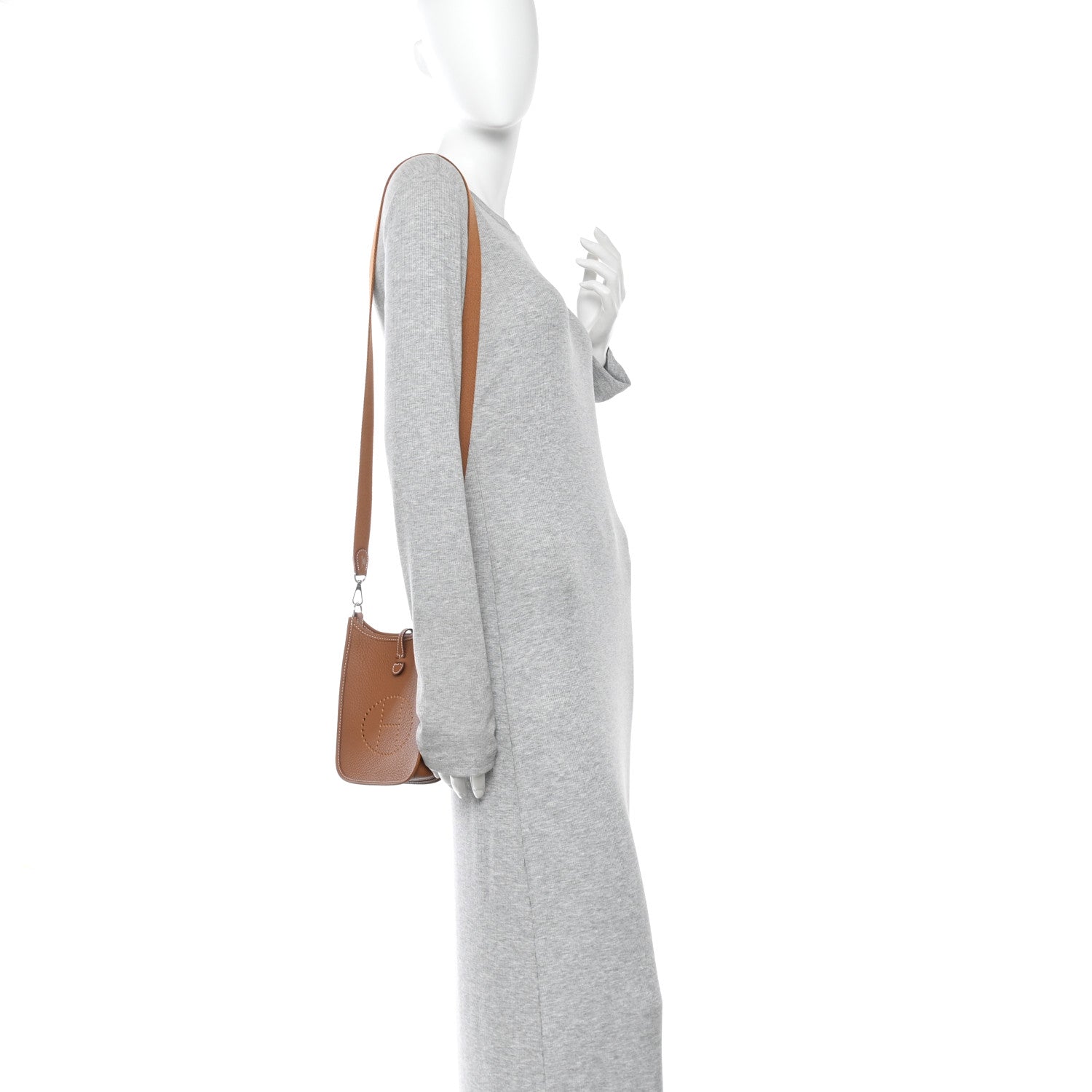 Hermes Taurillon Clemence Evelyne TPM Gold 2 of 12