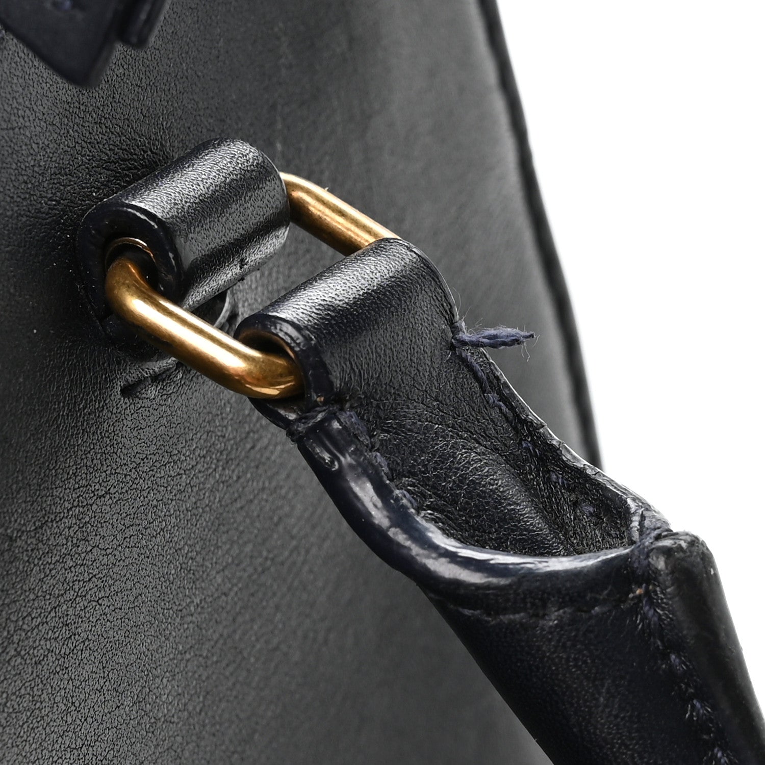 Saint Laurent Smooth Calfskin Small East Side Tote Midnight Blue 13 of 13