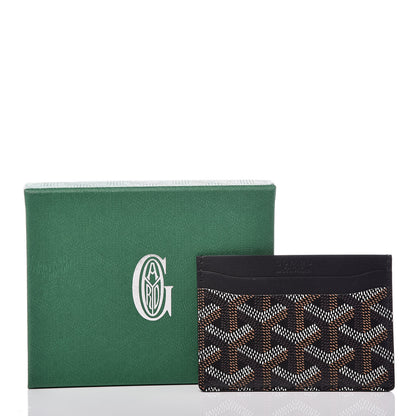 Goyard Goyardine Saint Sulpice Card Holder Black 7 of 7