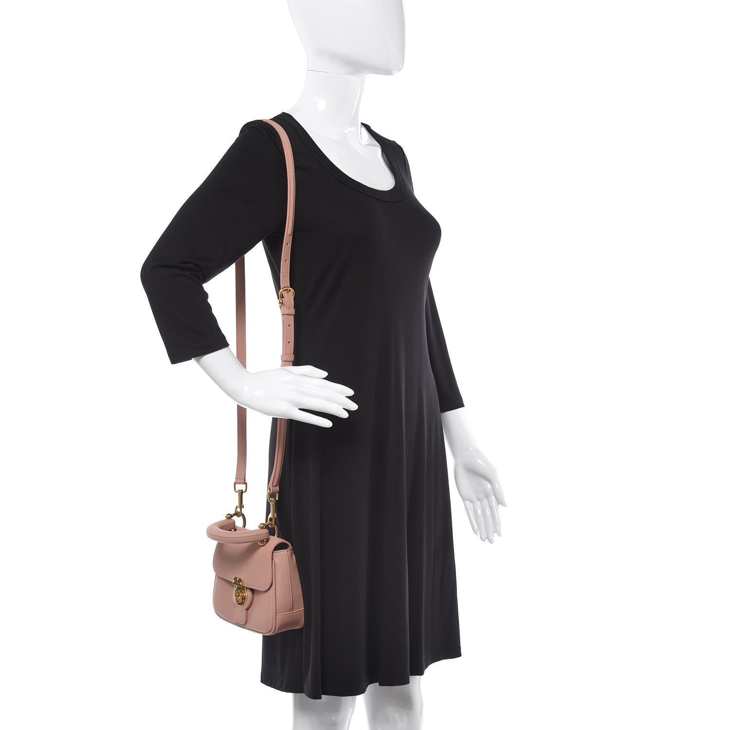 Burberry Trench Calfskin Mini DK88 Top Handle Bag Light Pink 2 of 8