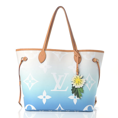 Louis Vuitton Monogram Giant By The Pool Neverfull MM Blue 3 of 22