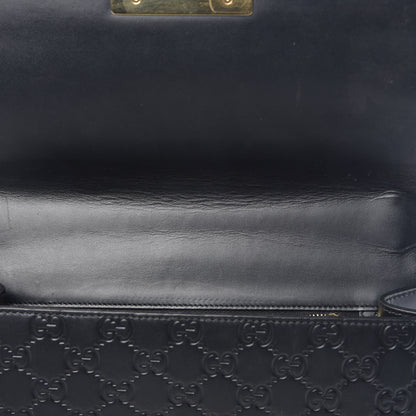 Gucci Guccissima Medium Padlock Shoulder Bag Black 10 of 18