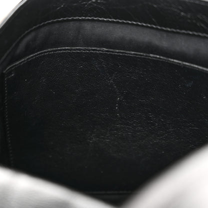 Saint Laurent Crinkled Calfskin Matelasse Monogram Medium Niki Chain Satchel Black 5 of 14