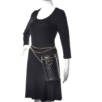 Gucci Calfskin Trapuntata Zumi Belt Bag Black 3 of 14