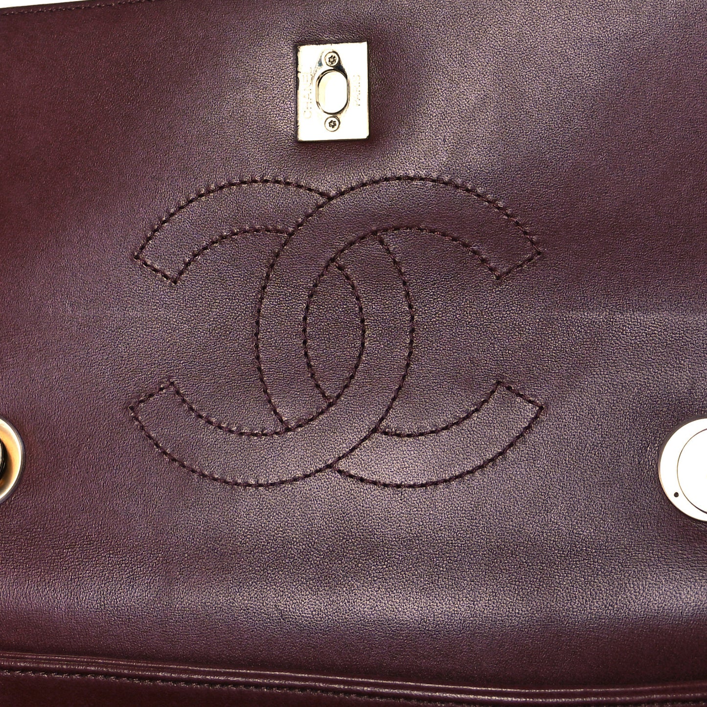 Lambskin Quilted Small Trendy CC Flap Dual Handle Bag Burgundy