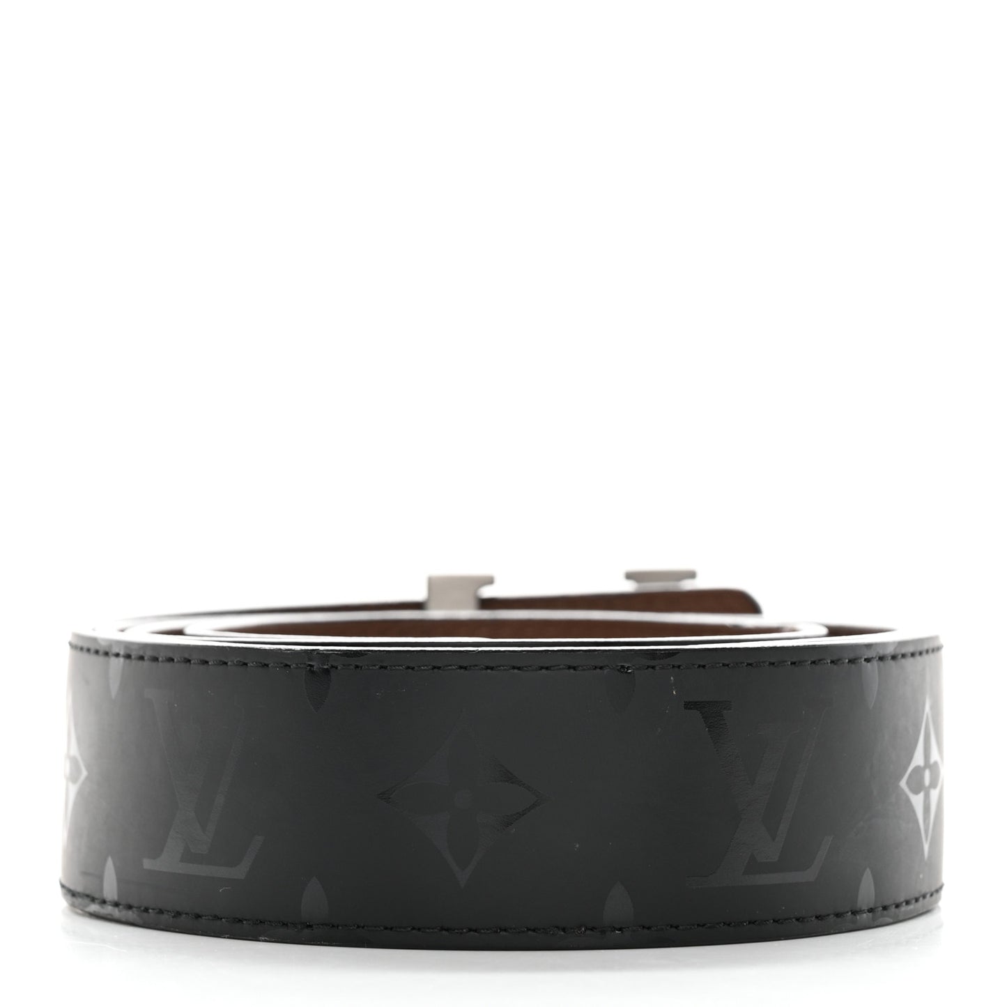 Monogram Illusion 40mm LV Initiales Reversible Belt 110 44 Black