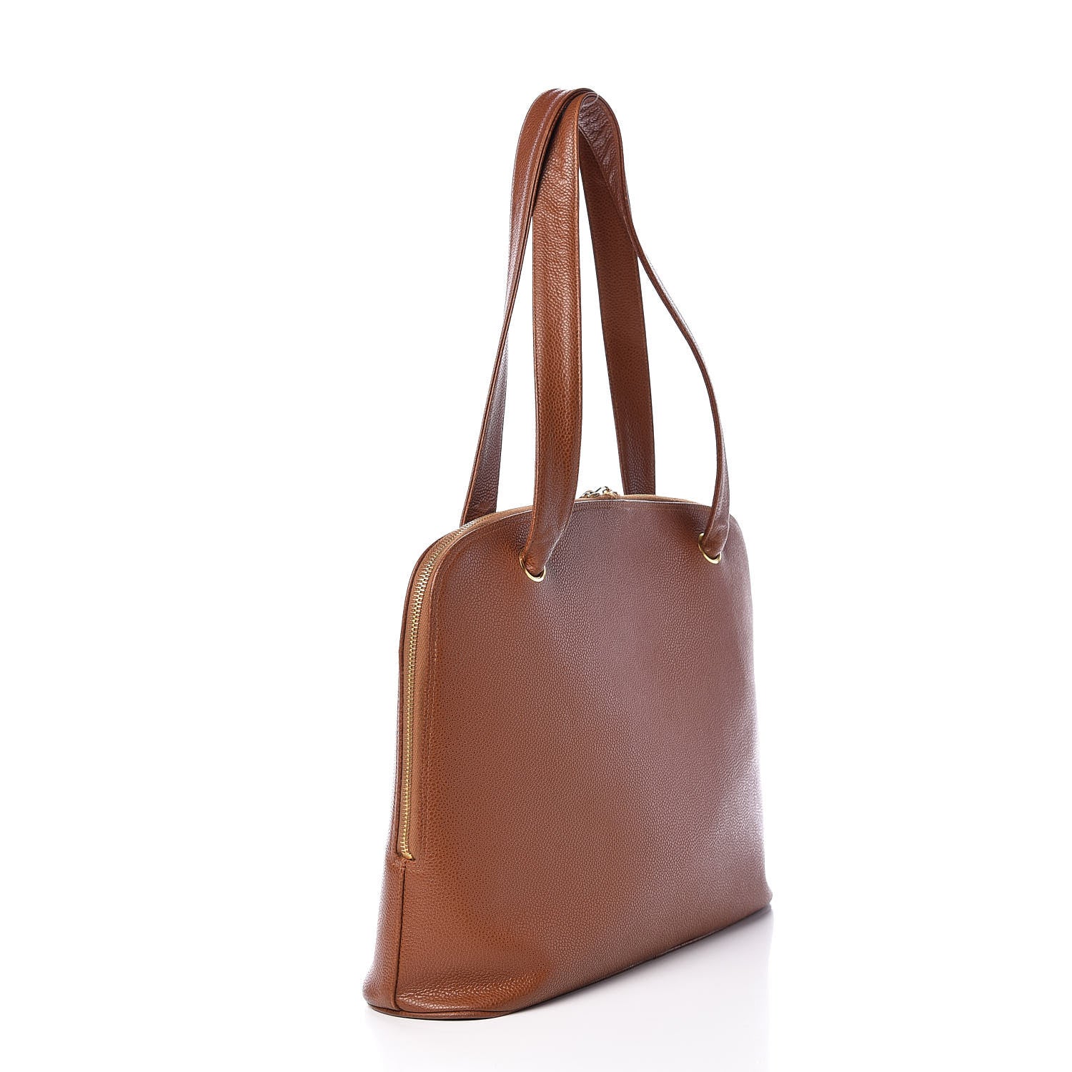 Chanel Caviar Large CC Shoulder Bag Brown 3 of 22