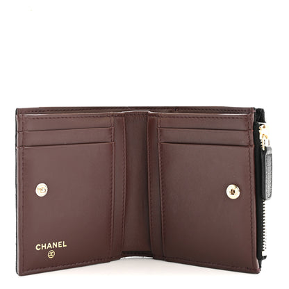 Chanel Caviar Quilted CC Zip Compact Wallet Black 5 of 8