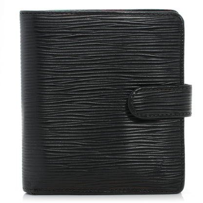 Louis Vuitton Epi Porte-Billets Compact Wallet Black 1 of 6