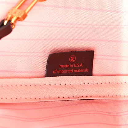 Louis Vuitton Damier Ebene Neo Neverfull MM Rose Ballerine 7 of 15