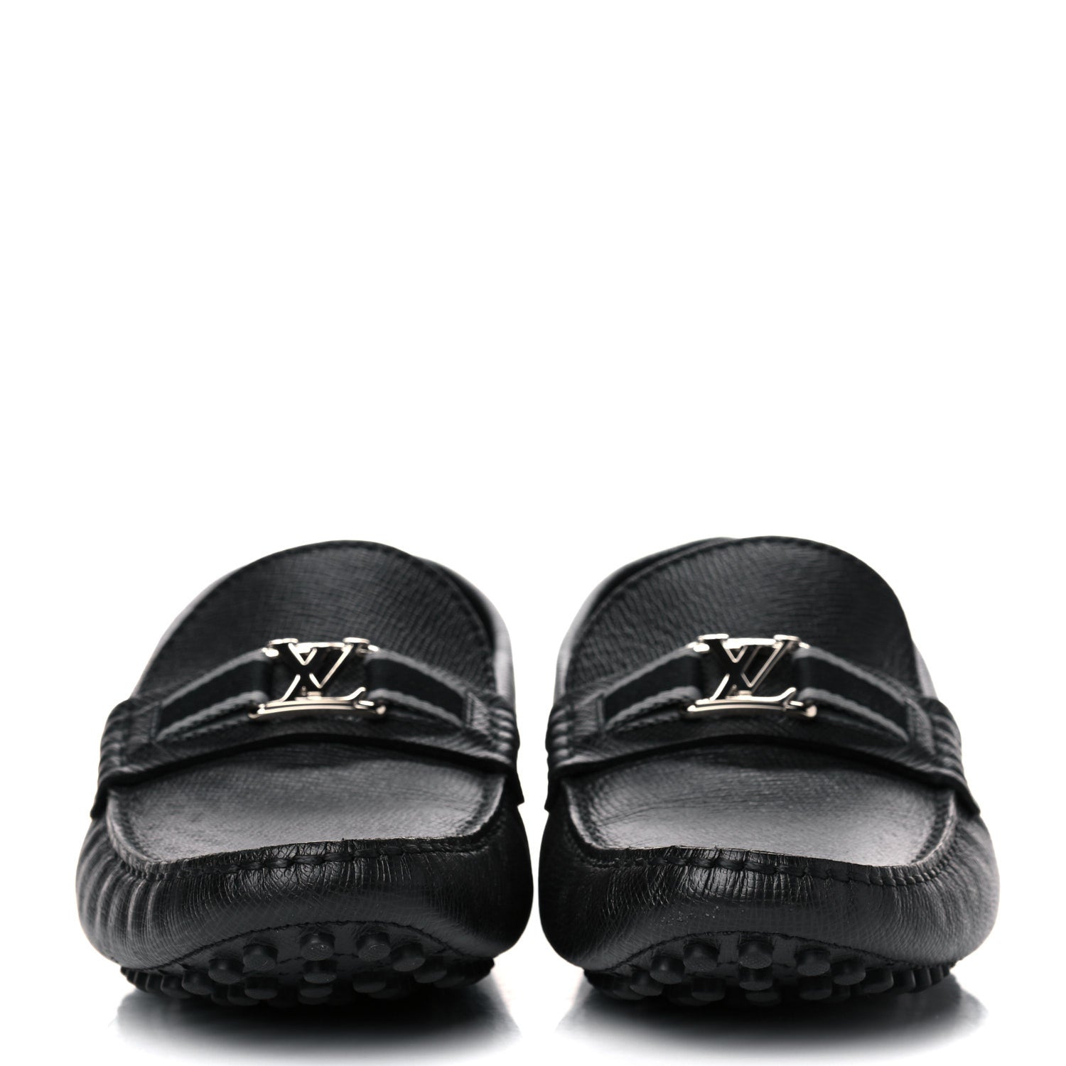Louis Vuitton Taiga Hockenheim Moccasin Loafers 8.5 Black 2 of 12