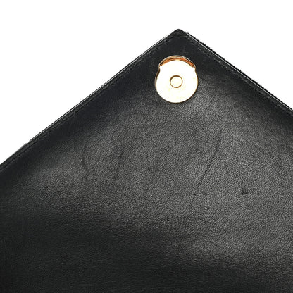 Saint Laurent Velvet Tri-Quilt Monogram Medium College Bag Black 10 of 14