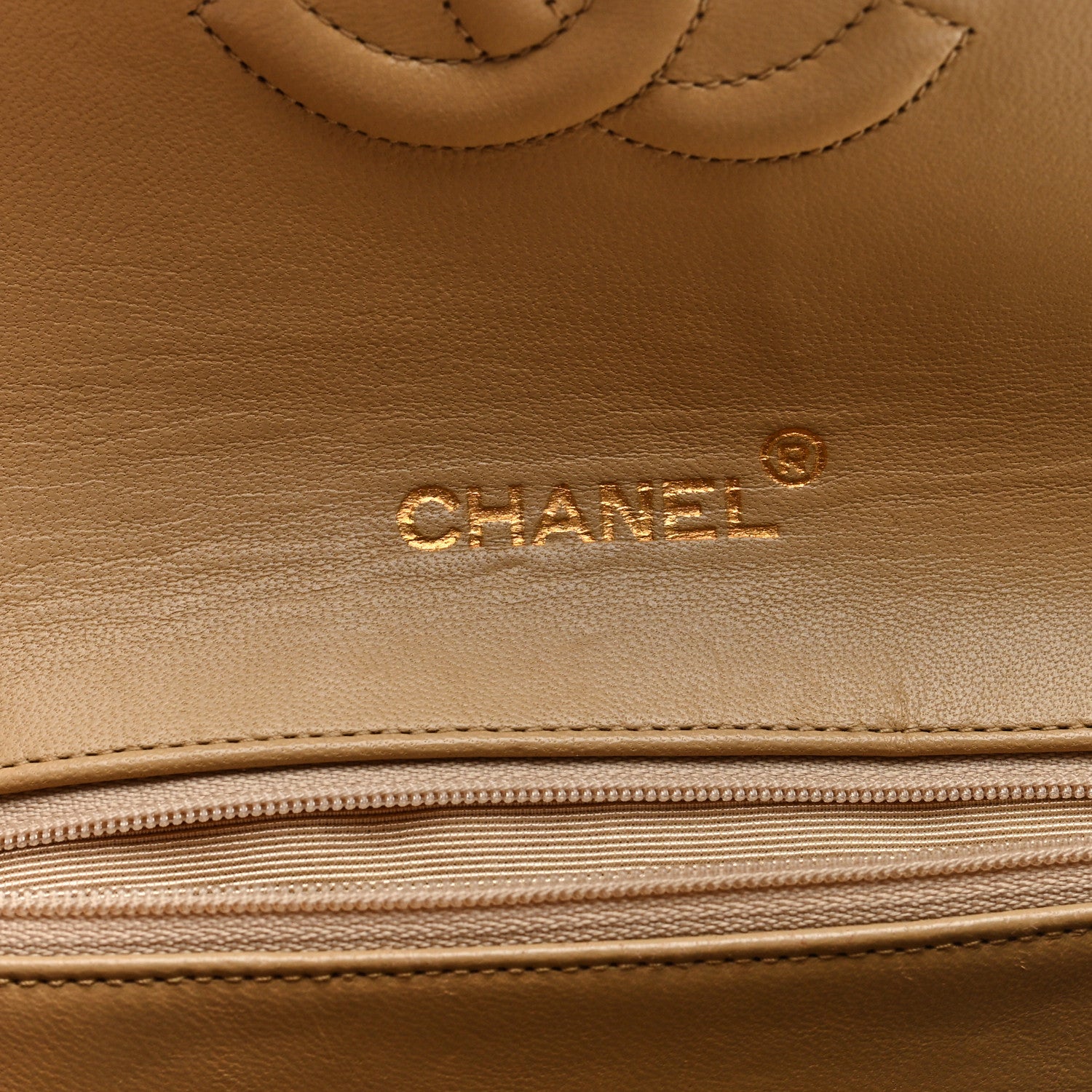 Chanel Lambskin Quilted Envelope Flap Beige 6 of 10
