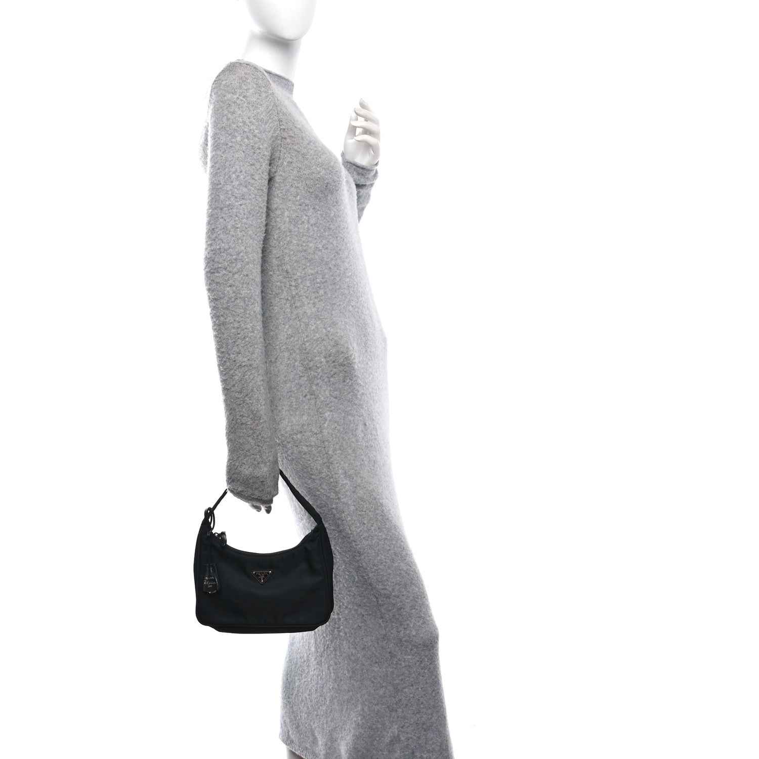 Prada Tessuto Nylon Mini Re-Edition 2000 Bag Black 2 of 11
