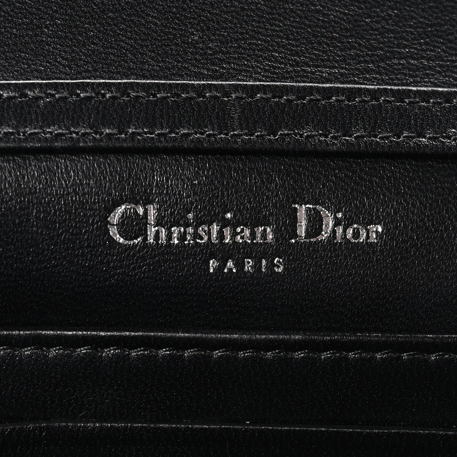 Christian Dior Lambskin Baby Diorama Flap Bag Black 6 of 10