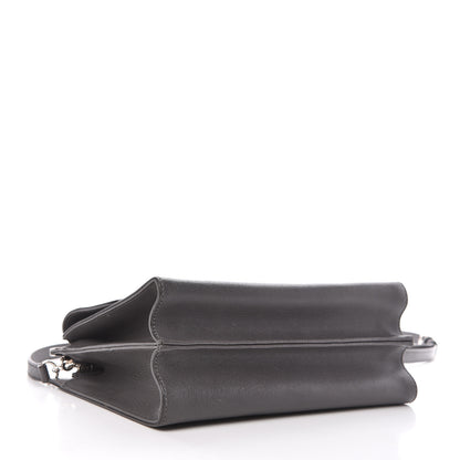 Fendi Vitello Elite Flamingo Demi Jour Shoulder Bag Grey 4 of 12