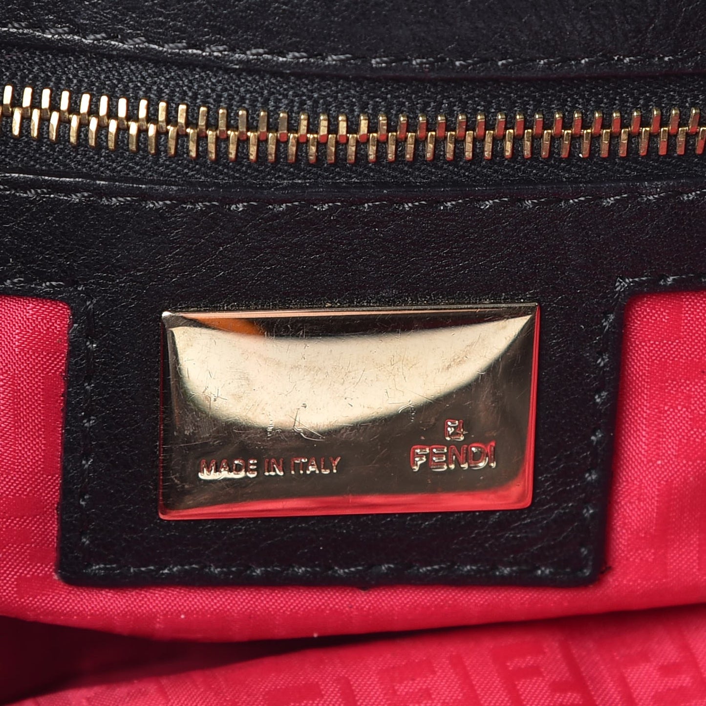 Nylon FF Multicolor Embroidered Baguette Multicolor