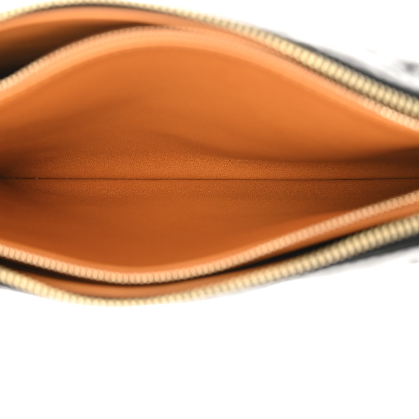 Glazed Lambskin Embossed Monogram Coussin PM Black