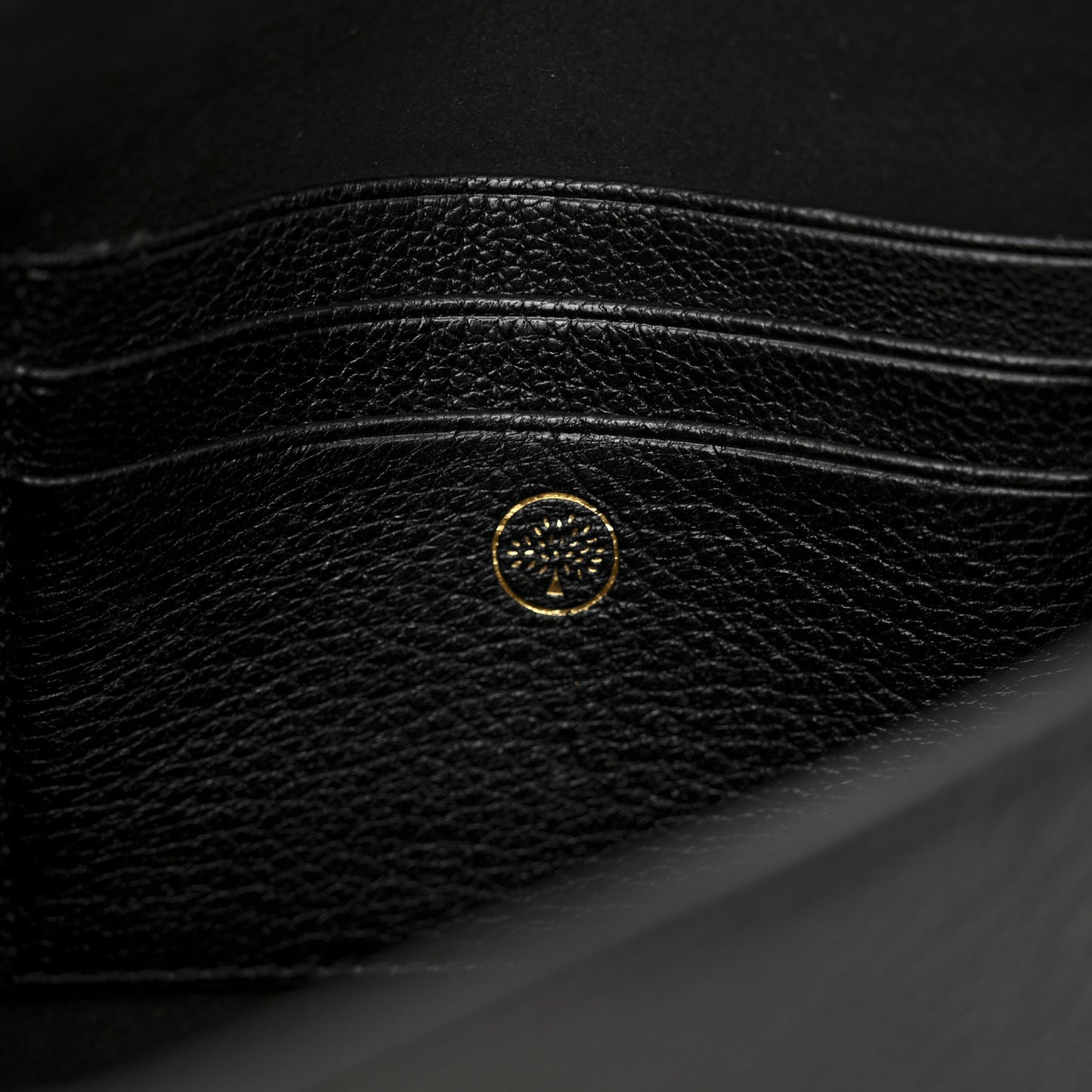 Glossy Goatskin Mini Lily Flap Black