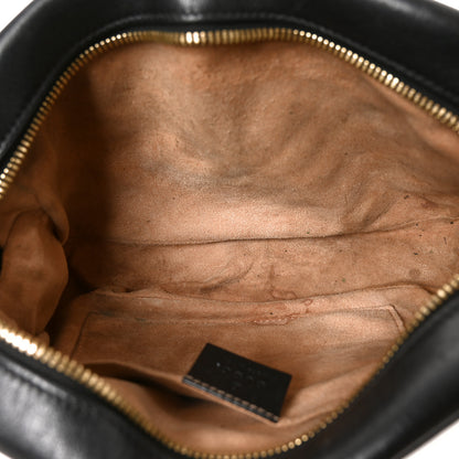 Gucci Monogram Matelasse Diagonal Small GG Marmont Chain Shoulder Bag Beige Black 5 of 11