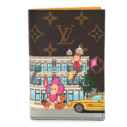 Louis Vuitton Monogram 2022 Christmas Animation New York Soho Passport Cover Yellow 1 of 6
