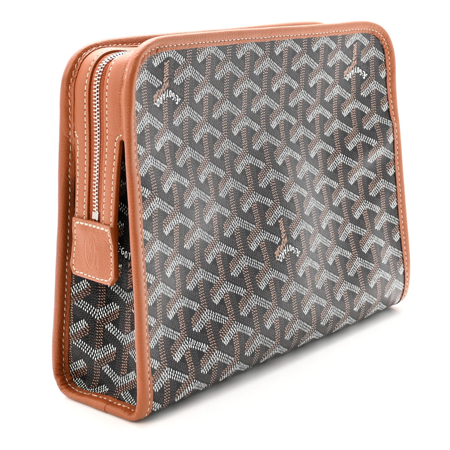 Goyard Goyardine Jouvence MM Toiletry Pouch Black Gold 3 of 5