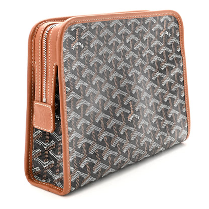 Goyard Goyardine Jouvence MM Toiletry Pouch Black Gold 3 of 5