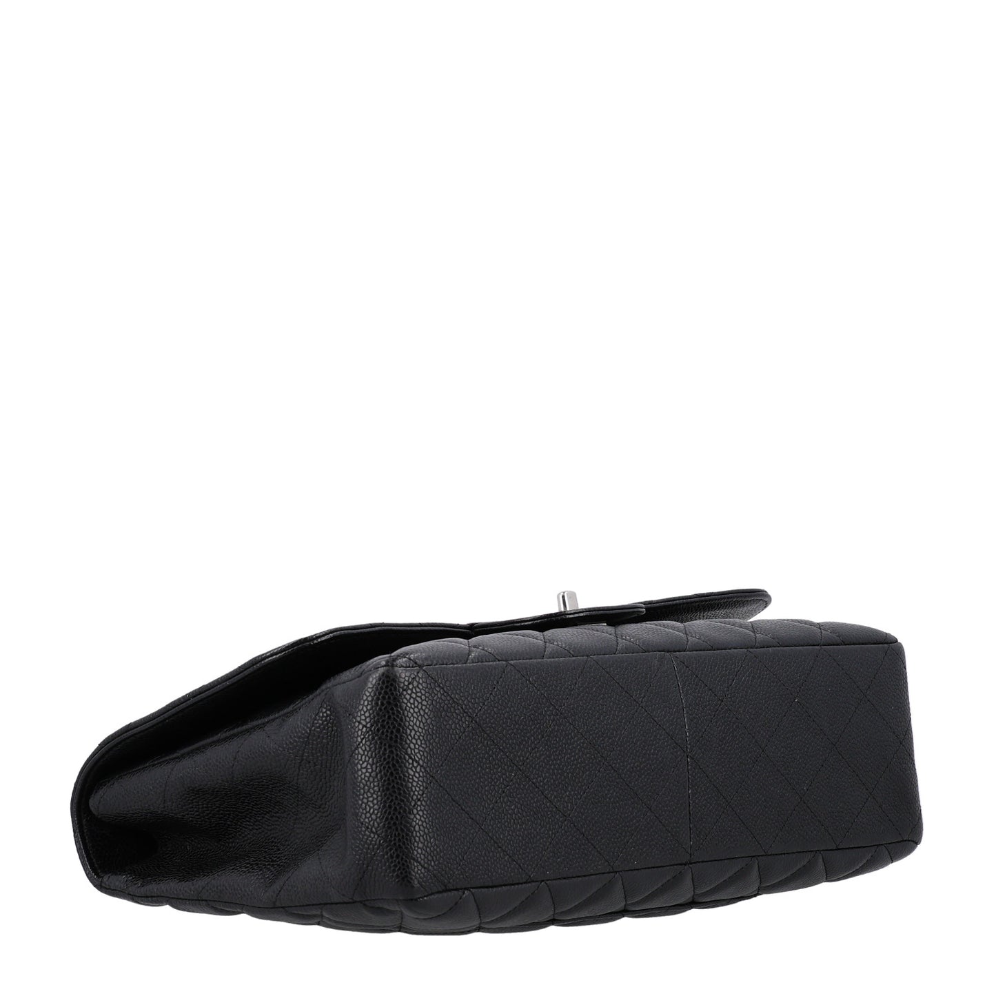 Caviar Quilted Jumbo Single Flap Black
