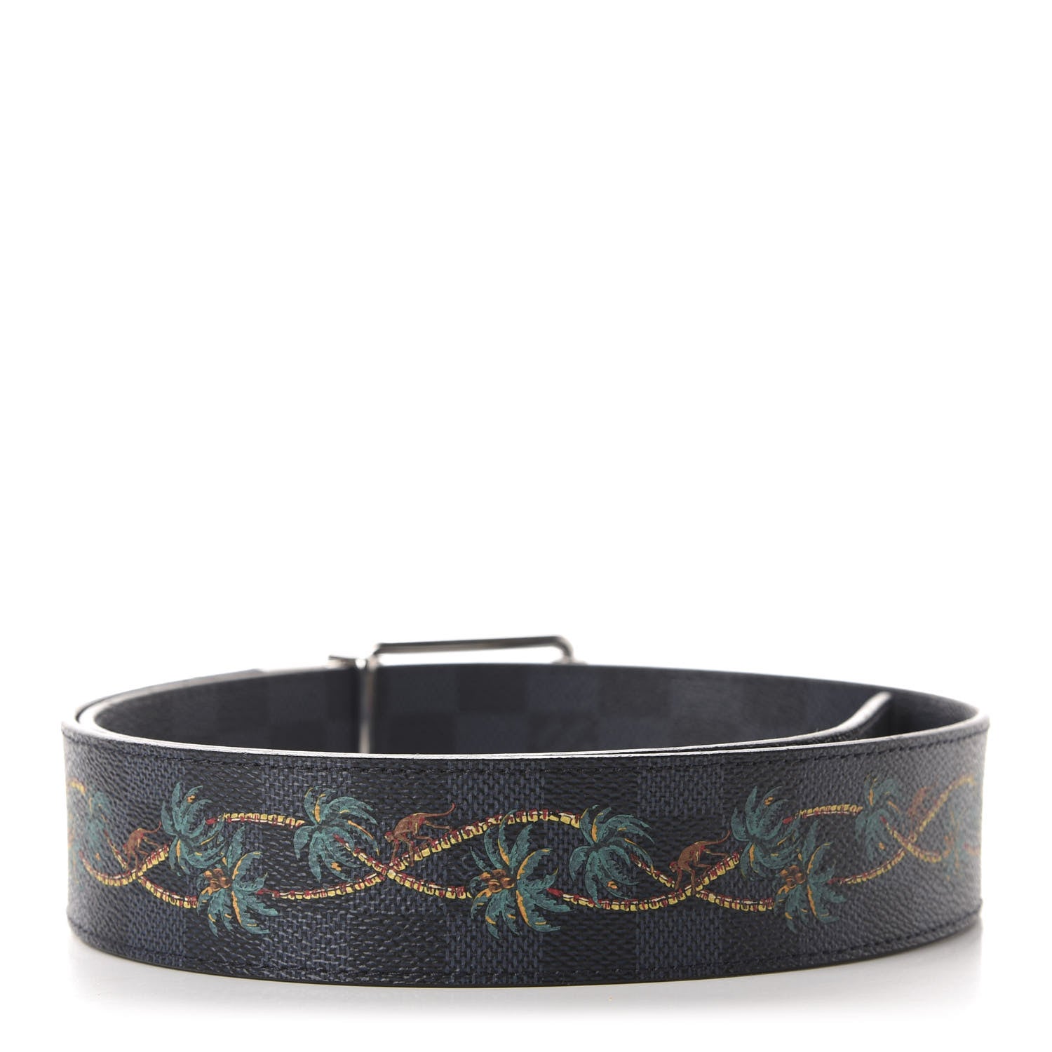Louis Vuitton Damier Cobalt Jungle 40mm Reversible Belt 85 34 4 of 8