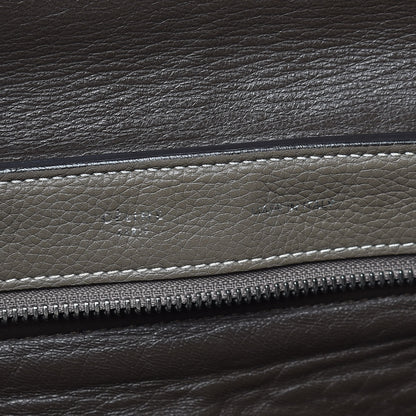 Celine Drummed Calfskin Suede Small Trapeze Souris 8 of 19