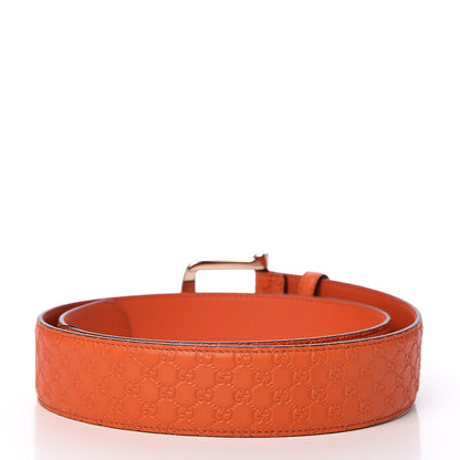 Gucci Soft Microguccissima 40mm Belt 90 36 Sun Orange 2 of 5