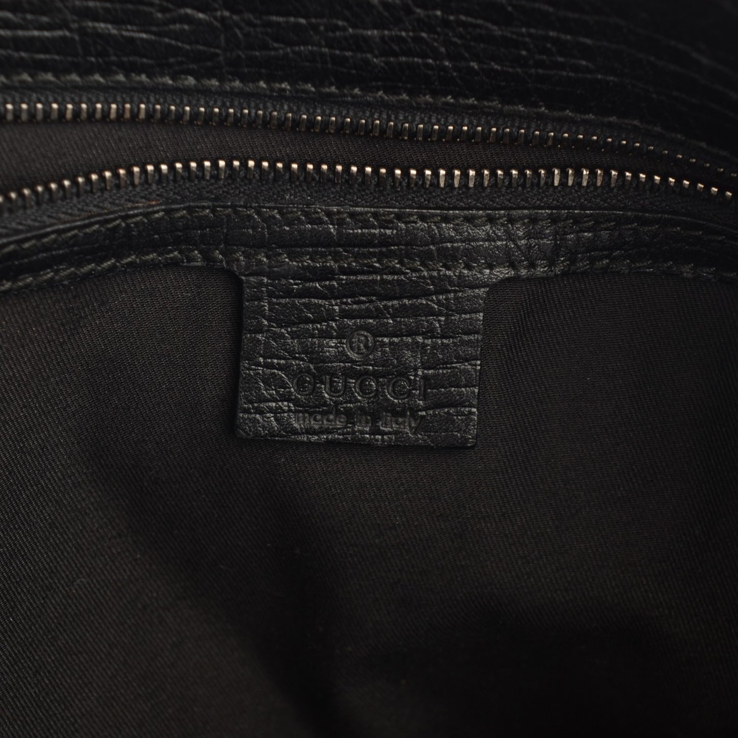 Monogram Large Horsebit Chain Hobo Black