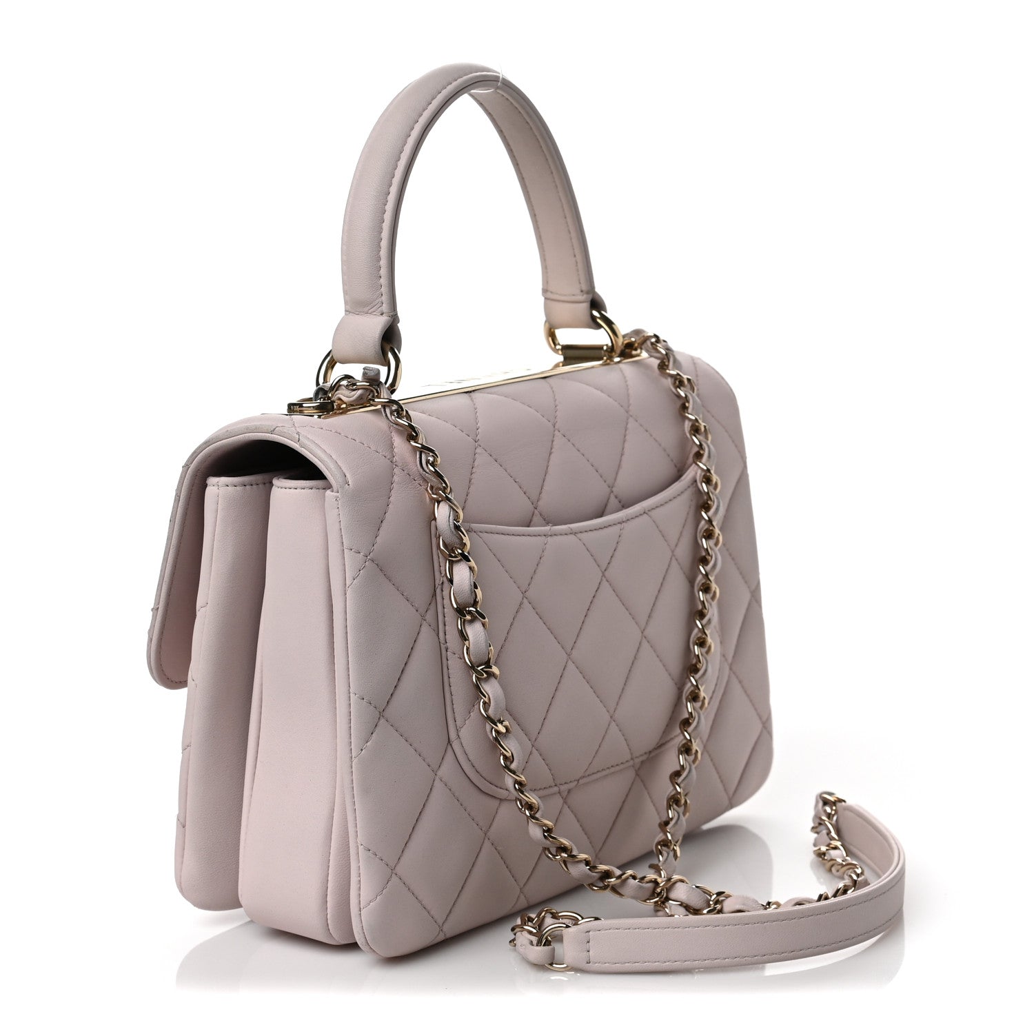 Chanel Lambskin Quilted Small Trendy CC Flap Dual Handle Bag Lilac 2 of 10