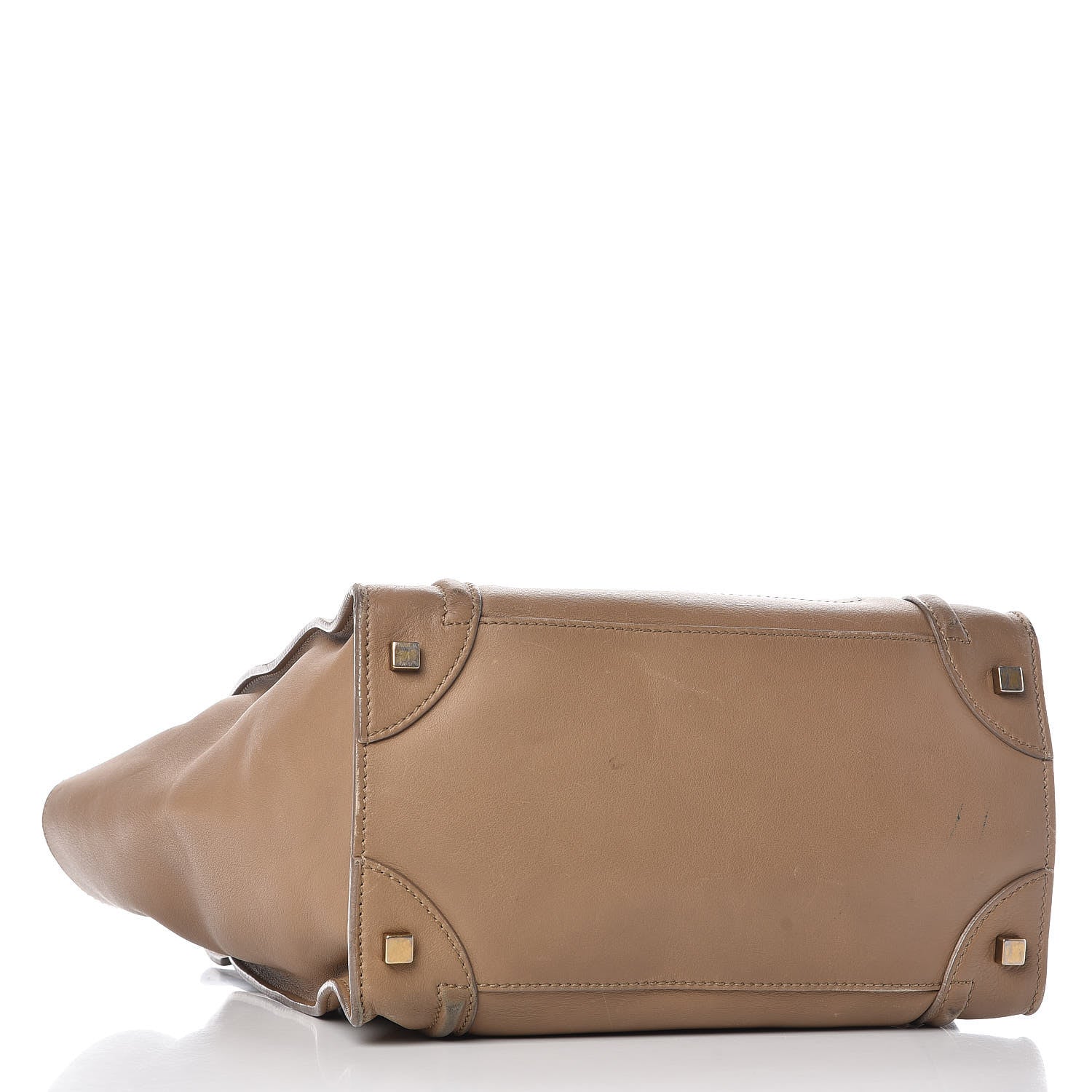 Celine Smooth Calfskin Mini Luggage Camel 4 of 35