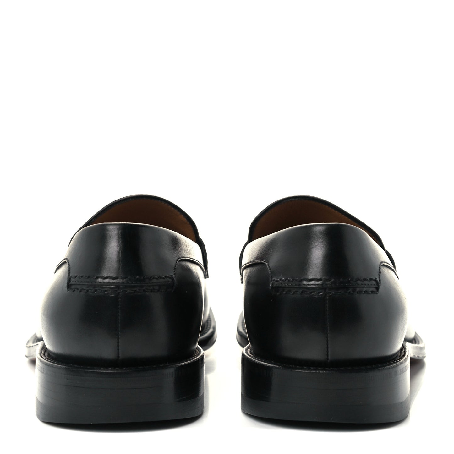 Calfskin Mens Tassle Loafers 8.5 Black