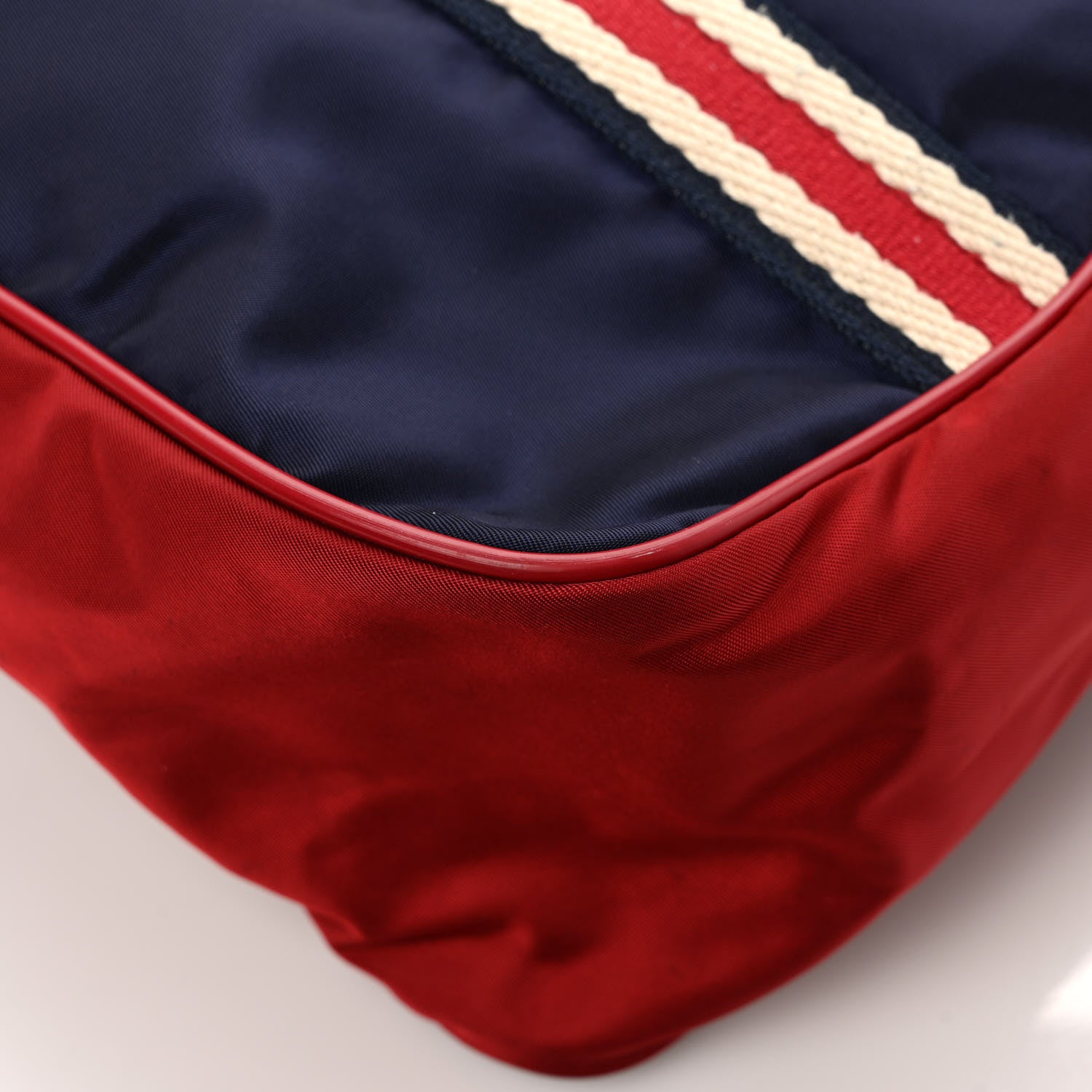 Gucci Nylon Tote Blue Red Multicolor 10 of 11