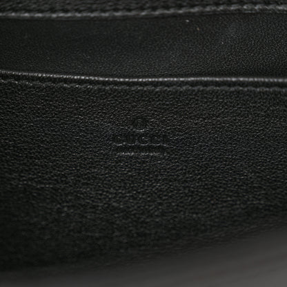 Gucci Sakai Be Green Calfskin Shearling Mini Horsebit 1955 Shoulder Bag Black 7 of 11