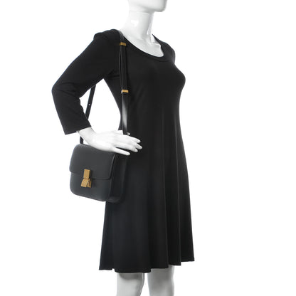 Celine Box Calfskin Medium Classic Box Flap Bag Black 2 of 11