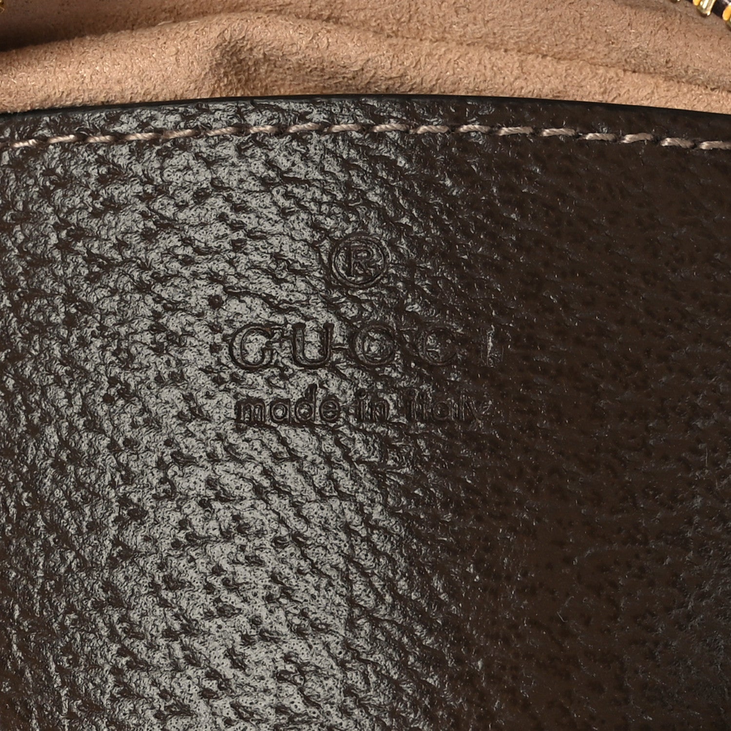 Gucci GG Supreme Monogram Web Mini Ophidia Shoulder Bag Brown 6 of 9