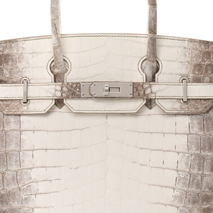Hermes Matte Niloticus Crocodile Himalaya Birkin 30 Blanc 7 of 12