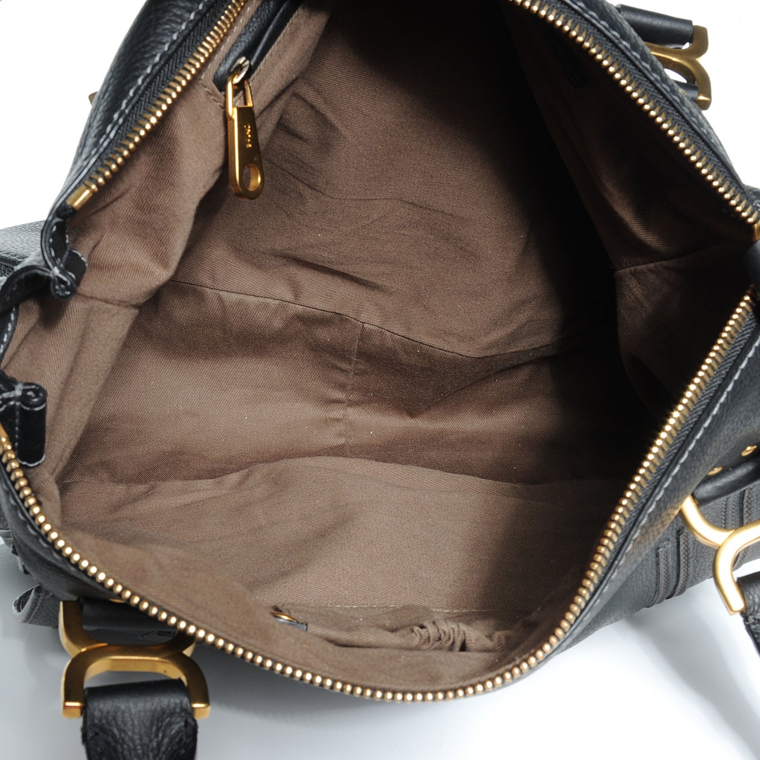 Chloe Leather Large Marcie Satchel Black 5 of 7