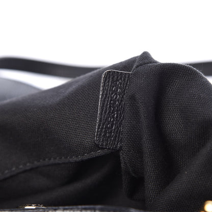 Burberry Grainy Calfskin House Check Small Canterbury Black 8 of 10