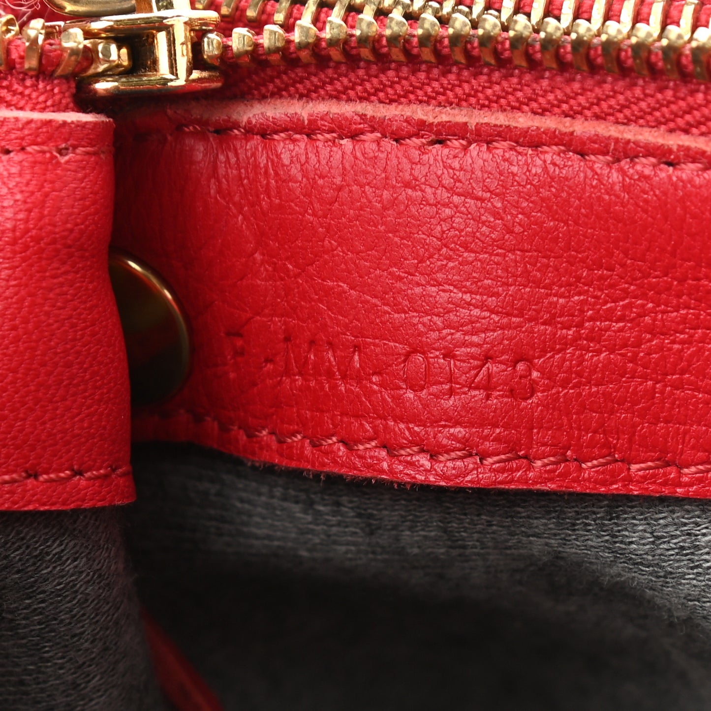 Lambskin Large Trio Crossbody Bag Red