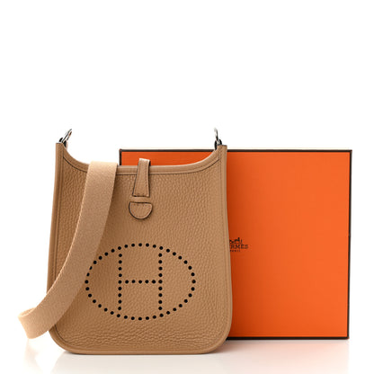 Hermes Taurillon Clemence Amazone Evelyne TPM Chai 11 of 11
