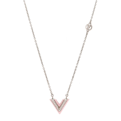 Louis Vuitton Essential V Necklace Rose Palla 1 of 8