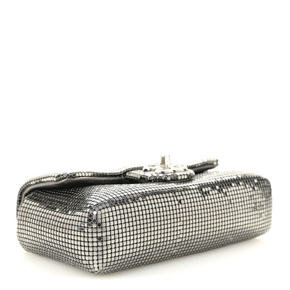 Chanel Faded Metallic Mesh Extra Mini Flap Silver 4 of 10