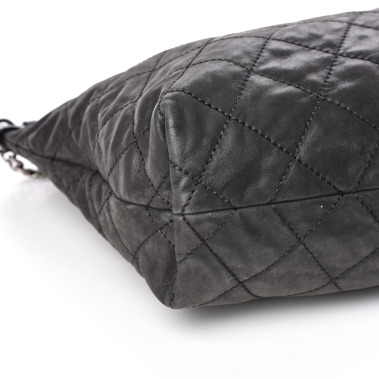 Chanel Iridescent Calfskin Coco Daily Hobo Black 8 of 13