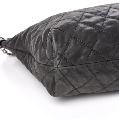 Chanel Iridescent Calfskin Coco Daily Hobo Black 8 of 13